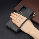 For Xiaomi Redmi Note 11 5G/Note 11T 5G/Poco M4 Pro 5G Retro Lambskin Texture Pure Color Horizontal Flip Leather Phone Case with Holder & Card Slots & Wallet & Lanyard(Black)