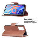 For Xiaomi Redmi Note 11 5G/Note 11T 5G/Poco M4 Pro 5G Retro Lambskin Texture Pure Color Horizontal Flip Leather Phone Case with Holder & Card Slots & Wallet & Lanyard(Brown)