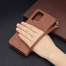 For Xiaomi Redmi Note 11 5G/Note 11T 5G/Poco M4 Pro 5G Retro Lambskin Texture Pure Color Horizontal Flip Leather Phone Case with Holder & Card Slots & Wallet & Lanyard(Brown)