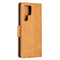 For Samsung Galaxy S22 Ultra 5G Retro Lambskin Texture Pure Color Horizontal Flip Leather Phone Case with Holder & Card Slots & Wallet & Lanyard(Yellow)