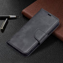 For Samsung Galaxy S22 5G Retro Lambskin Texture Pure Color Horizontal Flip Leather Phone Case with Holder & Card Slots & Wallet & Lanyard(Black)