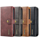 DG.MING Three Fold Wallet Style Leather Phone Case For iPhone 13 Pro(Grey)