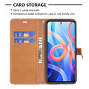 For Xiaomi Redmi Note 11 5G/Note 11T 5G/Poco M4 Pro 5G Color Matching Denim Texture Leather Phone Case with Holder & Card Slots & Wallet & Lanyard(Rose Red)