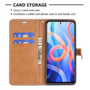 For Xiaomi Redmi Note 11 5G/Note 11T 5G/Poco M4 Pro 5G Color Matching Denim Texture Leather Phone Case with Holder & Card Slots & Wallet & Lanyard(Green)