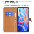 For Xiaomi Redmi Note 11 5G/Note 11T 5G/Poco M4 Pro 5G Color Matching Denim Texture Leather Phone Case with Holder & Card Slots & Wallet & Lanyard(Black)
