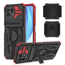 For Xiaomi Mi 11 Lite Armor Wristband Phone Case(Red)