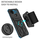 For Xiaomi Redmi 9C Armor Wristband Phone Case(Blue)