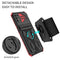 For Motorola Moto G9 Plus Armor Wristband Phone Case(Red)