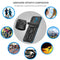 For Motorola Moto G9 Plus Armor Wristband Phone Case(Blue)