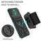 For Motorola Moto G9 Plus Armor Wristband Phone Case(Dark Green)