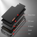 For Samsung Galaxy S22+ 5G DUX DUCIS Fino Series Leather Phone Case(Black)