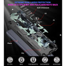 For Motorola G Pure Camouflage Armor Shockproof TPU + PC Magnetic Phone Case with Holder(Light Blue)