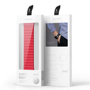 DUX DUCIS Chain Version Magnetic PU Leather Watch Band For Apple Watch Series 7 41mm / 6 & SE & 5 & 4 40mm / 3 & 2 & 1 38mm(Red)