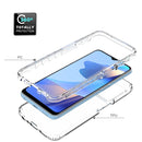 For OPPO A16 Shockproof High Transparency Two-color Gradual Change PC+TPU Candy Colors Phone Protective Case(Purple)