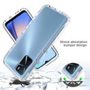 For OPPO A16 Shockproof High Transparency Two-color Gradual Change PC+TPU Candy Colors Phone Protective Case(Purple)