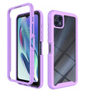 For Motorola Moto G50 5G Starry Sky Solid Color Series Shockproof PC + TPU Phone Case(Purple)
