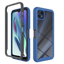 For Motorola Moto G50 5G Starry Sky Solid Color Series Shockproof PC + TPU Phone Case(Royal Blue)