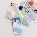 Colorful Liquid Silicone Phone Case For iPhone 13(Pink)