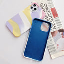 Colorful Liquid Silicone Phone Case For iPhone 13(Pink)
