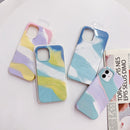 Colorful Liquid Silicone Phone Case For iPhone 13(Pink)