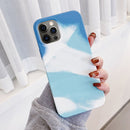 Colorful Liquid Silicone Phone Case For iPhone 12 / 12 Pro(Blue)