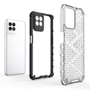 For OPPO Realme 8i Shockproof Honeycomb PC + TPU Phone Case(White)