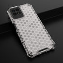 For OPPO Realme 8i Shockproof Honeycomb PC + TPU Phone Case(White)