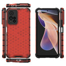 For Xiaomi Redmi Note 11 Pro 5G Shockproof Honeycomb PC + TPU Phone Case(Red)
