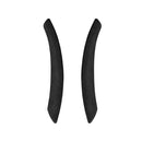 Car Suede Wrap Steering Wheel Side Decorative Cover for BMW 1 Series 2007-2011 / 3 Series 2005-2012, Left Drive(Black Grey)