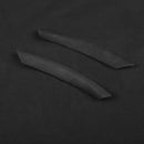 Car Suede Wrap Steering Wheel Side Decorative Cover for BMW 1 Series 2007-2011 / 3 Series 2005-2012, Left Drive(Black Grey)