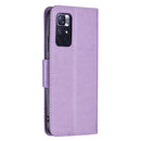For Xiaomi Redmi Note 11 5G/Note 11T 5G/Poco M4 Pro 5G Two Butterflies Embossing Pattern Horizontal Flip Leather Phone Case with Holder & Card Slot & Wallet & Lanyard(Purple)