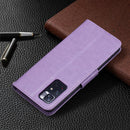 For Xiaomi Redmi Note 11 5G/Note 11T 5G/Poco M4 Pro 5G Two Butterflies Embossing Pattern Horizontal Flip Leather Phone Case with Holder & Card Slot & Wallet & Lanyard(Purple)