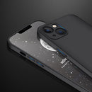 GKK Three Stage Splicing Full Coverage PC Phone Case For iPhone 13 mini(Black)