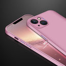 GKK Three Stage Splicing Full Coverage PC Phone Case For iPhone 13 mini(Rose Gold)