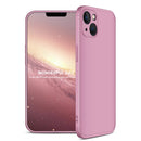GKK Three Stage Splicing Full Coverage PC Phone Case For iPhone 13(Rose Gold)