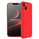 GKK Three Stage Splicing Full Coverage PC Phone Case For iPhone 13(Red)