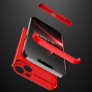 GKK Three Stage Splicing Full Coverage PC Phone Case For iPhone 13(Red)