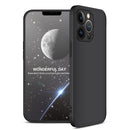 GKK Three Stage Splicing Full Coverage PC Phone Case For iPhone 13 Pro(Black)
