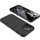 GKK Three Stage Splicing Full Coverage PC Phone Case For iPhone 13 Pro(Black)