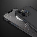 GKK Three Stage Splicing Full Coverage PC Phone Case For iPhone 13 Pro(Black)