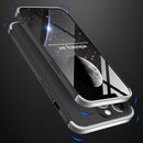GKK Three Stage Splicing Full Coverage PC Phone Case For iPhone 13 Pro(Black Silver)