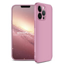 GKK Three Stage Splicing Full Coverage PC Phone Case For iPhone 13 Pro(Rose Gold)
