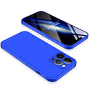 GKK Three Stage Splicing Full Coverage PC Phone Case For iPhone 13 Pro(Blue)