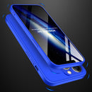 GKK Three Stage Splicing Full Coverage PC Phone Case For iPhone 13 Pro(Blue)