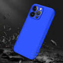 GKK Three Stage Splicing Full Coverage PC Phone Case For iPhone 13 Pro(Blue)
