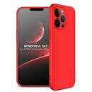GKK Three Stage Splicing Full Coverage PC Phone Case For iPhone 13 Pro(Red)