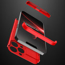 GKK Three Stage Splicing Full Coverage PC Phone Case For iPhone 13 Pro(Red)