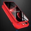 GKK Three Stage Splicing Full Coverage PC Phone Case For iPhone 13 Pro(Red)