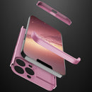 GKK Three Stage Splicing Full Coverage PC Phone Case For iPhone 13 Pro Max(Rose Gold)