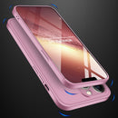 GKK Three Stage Splicing Full Coverage PC Phone Case For iPhone 13 Pro Max(Rose Gold)